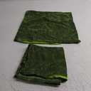 decorUhome Chenille Moss Green Christmas Throw Pillow Covers 18x18 Inch Set of 2, Decorative Soft Couch Pillow Covers Solid Dyed Accent Farmhouse Neutral Square Pillow Cases for Sofa