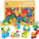 Cutedeer 138 Piece Building Blocks for Kids Toddlers, Classic Big Bricks Set Compatible with All Major Brands, STEM Large Building Toys with Gift Box for All Ages Boys Girls