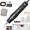 12V Wired Electric Resin Drill and Polishing Kit, 5-Speed Adjustable, 46-Piece Making Kit, Molding Resin Polishing, Mini Resin Drill Pen - For Resin Molding, Nail Art, Wooden DIY