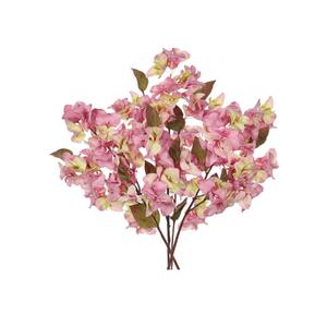 Briful Bougainvillea Artificial Flowers 5 Pack 27.5" Fake Bougainvillea Floral Stems Realistic Silk Flower Arrangements for Home Weddings Parties Table Vase Centerpiece Decor(Old Pink)