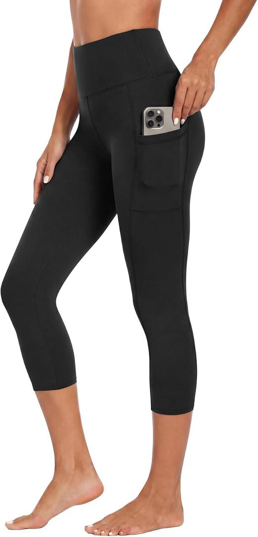 GAYHAY High Waisted Leggings with Pockets for Women - Buttery Soft Yoga Pants for Gym Workout, Athletic Running, S/M