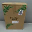 MinBoo Expandable Nightstand Shelf Bamboo College Caddy for Top Bunk Clip Bedside Shelf Floating Bed Side Table Tray Storage Dorm Room Decor College (Yellow)