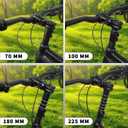 BUCKLOS Bike Stem Riser Extender MTB, 1-1/8" 28.6mm Bike Fork Stem, Handlebar Stem Aluminum Adapter for Mountain Bike, Road Bike, MTB, BMX