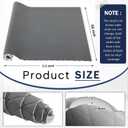 SmoothNovelty 1.1 Yards Diamond Quilted Vinyl Headliner Material 55 in Wide Faux Leather with Foam Backed 2" x 3" Diamonds Pattern Fabric for Car Furniture Upholstery(Dark Gray)