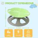BABAMU Spinning Chair for Autistic Kids, Sensory Swivel Chair, 220LBS Weight Capacity, Autism Sensory Products, Autism Toys, Sensory Toy (Green, Handle), 21 inches x 19 inches x 11 inches