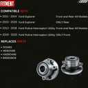 512460 Wheel Hub Bearing 5 Lugs for 2011-2018 Ford Police Interceptor