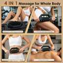 Electric Rolling Percussive Massager, Deep Tissue Massage Roller & 6 Speeds