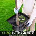 Electric Wood Chipper,1.8 in Cutting Diameter Portable Yard Shredder | Shredder Mulcher with Hopper,15 Amp 4000 RPM,15:1 Reduction Ratio,45 L Bag,Yard Tool for Composting Branches and Twigs