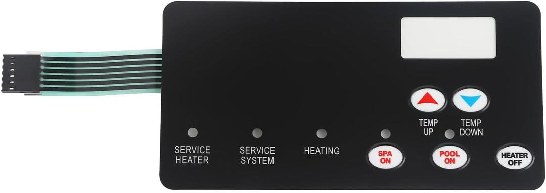Switch Membrane Pad Replacement #472610Z Compatible with Pentair Mastertemp Heater Parts and Spa Heater Electrical SystemThermal regulatir Aftermarket Part Membrane Pad
