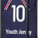 IHEIPYE Kids Jersey Frame Display Case Lockable, Sport Jersey Shadow Box with UV Protection Acrylic and Hanger for Baseball Basketball Football Soccer and Uniform, Small-Black Locks