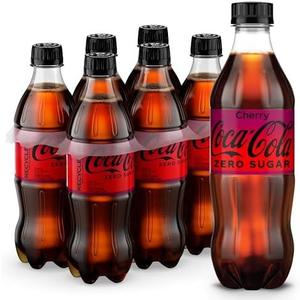 Coca-Cola Zero Sugar Cherry Diet Soda Soft Drink, 16.9 fl oz, 12 Pack