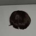 Short Mushroom Wig for Men-Synthetic 60s Bowl Cut Wigs for Anime Movie Music Costume Halloween Cosplay Party (Dark Brown)