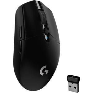 Logitech G305 LIGHTSPEED Wireless Gaming Mouse, Hero 12K Sensor, 12,000 DPI, Lightweight, 6 Programmable Buttons, 250h Battery Life, On-Board Memory, PC/Mac - Black (Black)