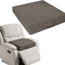 Recliner Cushion for Elderly, 20x20x5 Inch Thick. Extra Large Seat Cushion for Couch, Floor, Recliners and Armchairs. Eases Hip & Back Pain and Helps You Stand Up Easier (Grey)