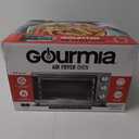 Gourmia GTF7350 6-in-1 Multi-function, Stainless Steel Air Fryer Oven - 6 Cooking Functions - Fry Basket, Oven Rack, Baking Pan & Crumb Tray, Included + Recipe Book (Silver)
