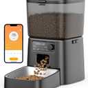 Oneisall Automatic Cat Feeder, WiFi Cat Food Dispenser with App Control, Auto Cats Feeder Automatic for Dry Food, Smart Pet Food Dispenser with Portion Control for Small Pets Indoor