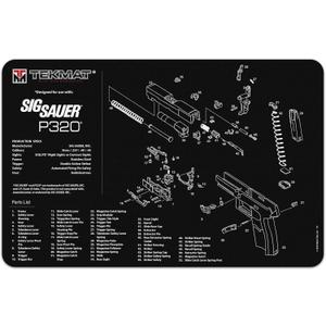TekMat Cleaning Mat for use with Sig Sauer P320, Black