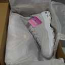 Skechers Womens D'Lites Fresh Start Memory Foam Lace-up Sneaker (6, Grey)