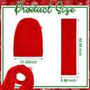 2 Pcs Valentines Day Red Bow Knitted Scarf and Hat Set for Women and Men Winter Soft Beanie and Shawl Wraps Scarves Bow Thick Warm Suit Couple Gift