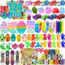Dilycery 124 Pcs Fidget Party Favors for Kids, Easter Egg Fillers, Treasure Box Toys for Classroom, Treasure Chest for Kids Prizes, Student Prizes Box Toys, Pinata Fillers Goodie Bag Stuffers