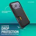 Smartish iPhone 17 Pro Wallet Case - Wallet Slayer Vol. 1 [Slim + Protective] Credit Card Holder - Drop Tested Flip Hidden Card Slot Cover for Apple iPhone 17 Pro - Black Tie Affair