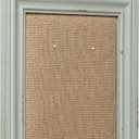 SOFE Cute Linen Small Bulletin Board, 15.712 Inches Decorative Cork Boards for Walls with Frame, Wood Vision Board Farmhouse Pin Board for Home Office School, Rustic Memo Board Display Photo (Blue Gray)