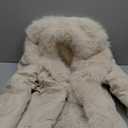 Flygo Womens Long Faux Fur Coats Winter Fluffy Open Front Luxury Overcoat Shaggy Lapel Long Sleeve Fuzzy Warm Cardigan Jacket, Size XL