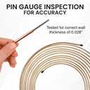 The Stop Shop 15 Ft Roll of 3/16" (.028" Wall) Copper/Cupronickel Brake Line Tubing with fittings & union