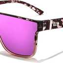 FEISEDY Sunglasses for Women Men, Fashion Mirrored Single Lens, Driving Beach Sunnies UV400 Shades B2996