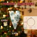 Claemtun 2026 New Embroidery Christmas Ornament Kits, DIY Heart Shaped Hand Embroidered Ornament Kit, Christmas Tree and Home Decoration (Snowflake)