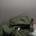 Bedsure King Size Comforter Set - 7 Pieces Olive Green King Bedding Set for All Seasons, Boho Contrasting Design Bed in a Bag with Comforter, Sheets, Pillowcases & Shams