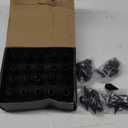 M12x1.25 Spikes Wheel Lug Nuts, 20 Pcs Extended Tuner Lug Nuts, 60mm Aluminum Lug Nut (Black)