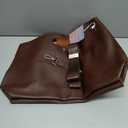 KALIDI Messenger Bag 16 Inch Slim Laptop Vegan Leather Briefcase Crossbody Tote for 15.6" Notebook Business Work Office Bag (Coffee)