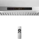 30 Inch Under Cabinet Range Hood, 900 CFM Kitchen Vent w/ 4 Speed, Adjustable LED Lights & Time Setting, Gesture/Touch/Remote Control, 3 min Delay Shut-Off, with 2 Pcs Baffle Filters