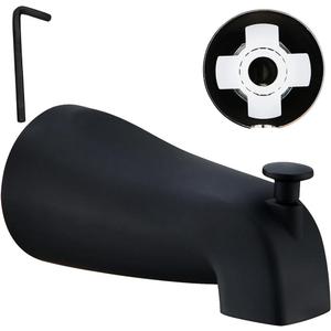 Bathtub Faucets Bath Tub Tube Spout Spicket Slip FIT Wall Mount Bathroom Faucet with Pull Up Diverter Matte Black Bathtub Faucets Bath Tub Tube Spout Spicket Slip FIT Wall Mount Bathroom Faucet with Pull Up Diverter Matte Black