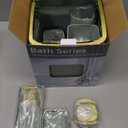 Bathroom Accessories Set - Gorgeous Bathroom Set, 10PC Sage Green Bathroom Accessory Set, Toilet Brush, Trash Can & Soap Dispenser