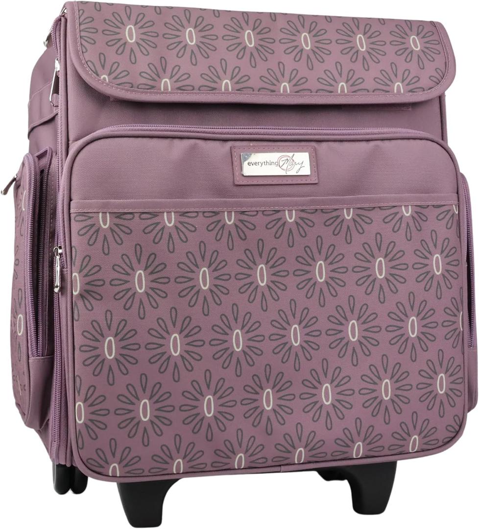 Everything Mary Premium Collapsible Scrapbook Case Tote Bag Spacious Craft Storage with Multiple Pockets for Art Supplies, Tools & Essentials Portable, Durable & Foldable