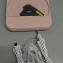 ENVYCLOUD CD Player Portable with Dual Stereo Speakers, Rechargeable Portable CD Player with Bluetooth for Home with Headphones, Support CD/AUX/USB,Pink