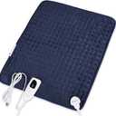 Deepsoon Heating Pad, Electric Heating Pads for Back, Neck, Abdomen, Moist Heating Pad for Shoulder, Knee, Arms, Legs, Dry/Moist Heat & Auto Shut Off, Christmas Gifts for Men and Women, Dark Gray,24x20 Inch