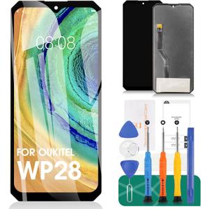 For Oukitel WP28 Screen Replacement for Oukitel WP28 LCD Digitizer Repair Kits for Oukitel WP28 Touch Screen Display Assembly Replacement, Black