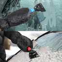 3 Pcs Ice Scraper for Car Windshield with Glove Ice Scraper Mitt Winter Frost Removal Tool for Car, Truck, and SUV Windows