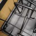 7 code Large Dish Drying Rack for Kitchen Counter, Detachable Large Capacity Dish Drainer Organizer, 2-Tier Dish Racks with Utensil Holder, Black