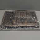 Yangbaga Rustic Wooden Serving Trays with Handle - Set of 7 Rectangular Platters for Entertaining, Breakfast, Coffee Table, Home Decor