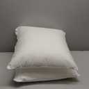 FAVRIQ 20 x 20 Pillow Inserts (Set of 2) - 20 Inch Square Interior Couch Throw Pillow with 100% Cotton Cover - Decorative Pillow Insert Pair - White Sofa Pillow