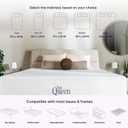 NapQueen 8 Inch Full Size Mattress, Bamboo Charcoal Memory Foam Mattress, Bed in a Box