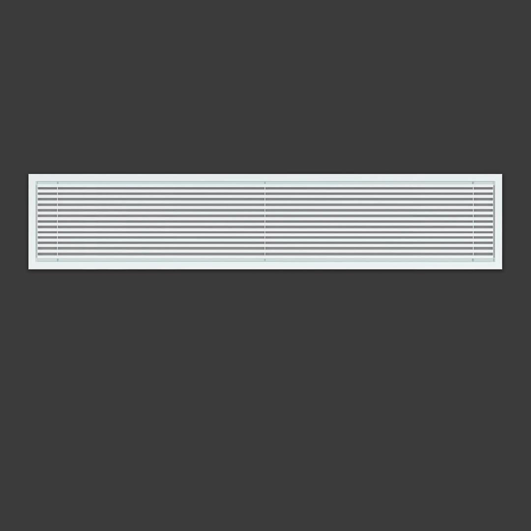 Linear Bar Air Grille 40" X 8", Aluminum Air Supply/Return Grilles,Easy Air Flow,Removable Grille/Door-HVAC Air Vent Cover,White[Outer Dimensions: 40.8"w X 8.8"h]