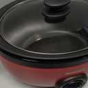 3.5 Quart Slow Cooker Red Uniform Heating,Non Stick Pot,Aluminum, Makes Your Food More Delicious.Suitable as a Gift for Wives,Parents,and Friends