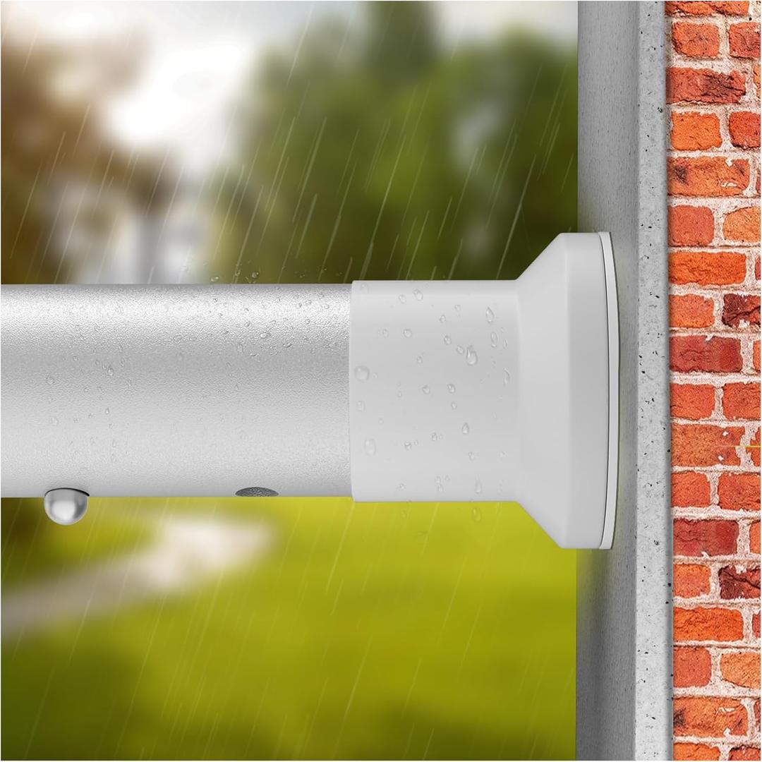 Tension Curtain Rod No Drilling, 83 to 160 Inch Heavy Duty Tension Shower Curtain Rod Spring, Extra Long Tension Rod for Windows Room Divider Balcony Outdoor Patio Non-Slip, Matte White Tension Curtain Rod No Drilling, 83 to 160 Inch Heavy Duty Tension Shower Curtain Rod Spring, Extra Long Tension Rod for Windows Room Divider Balcony Outdoor Patio Non-Slip, Matte White