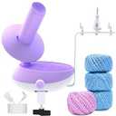 DAFENCHI Yarn Winder, Electric Yarn Winder Large Capacity Work with Yarn Swift, Automatic Yarn Ball Winder for Crocheting, Speed Adjustable Yarn Spinner for Yarn Winding, Easy to Use Yarn Cake Winder