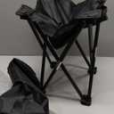 Portable Camping Stool, Folding Lightweight Camping Chair w/Footrest, Small Camp Chair, Pop Up Stool for Travel/Hiking/Fishing, Mini Folding Chair/Travel Chair/Seat, Carry Bag